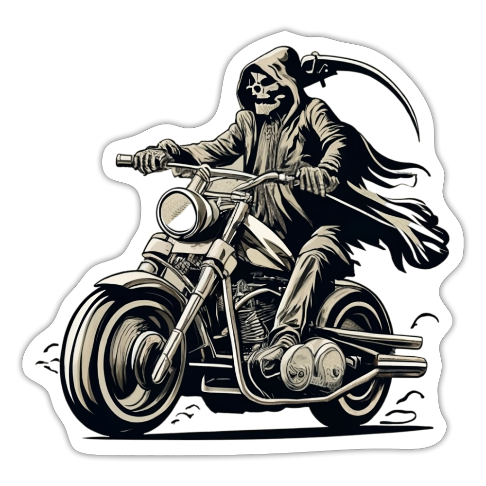 Reaper MC Sticker - white matte