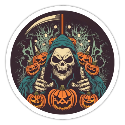 Jack-O-Reaper Sticker - white matte