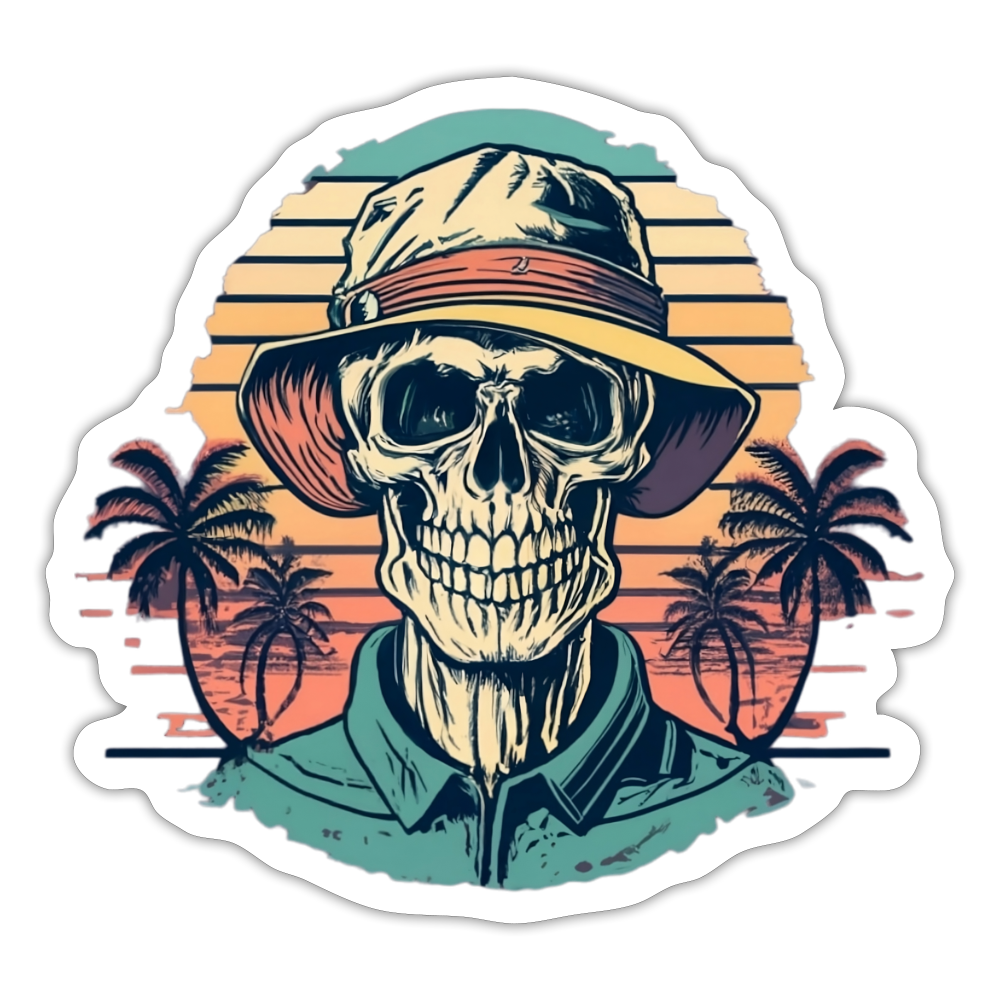 Island Retreat Sticker - white matte