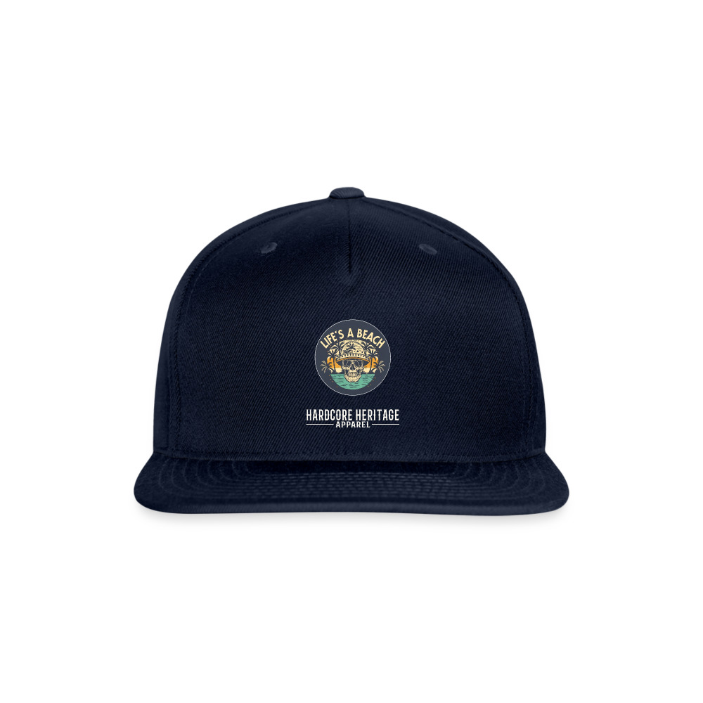 Life's a Beach Snapback - navy