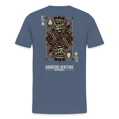 King of Hearts Tee - heather blue