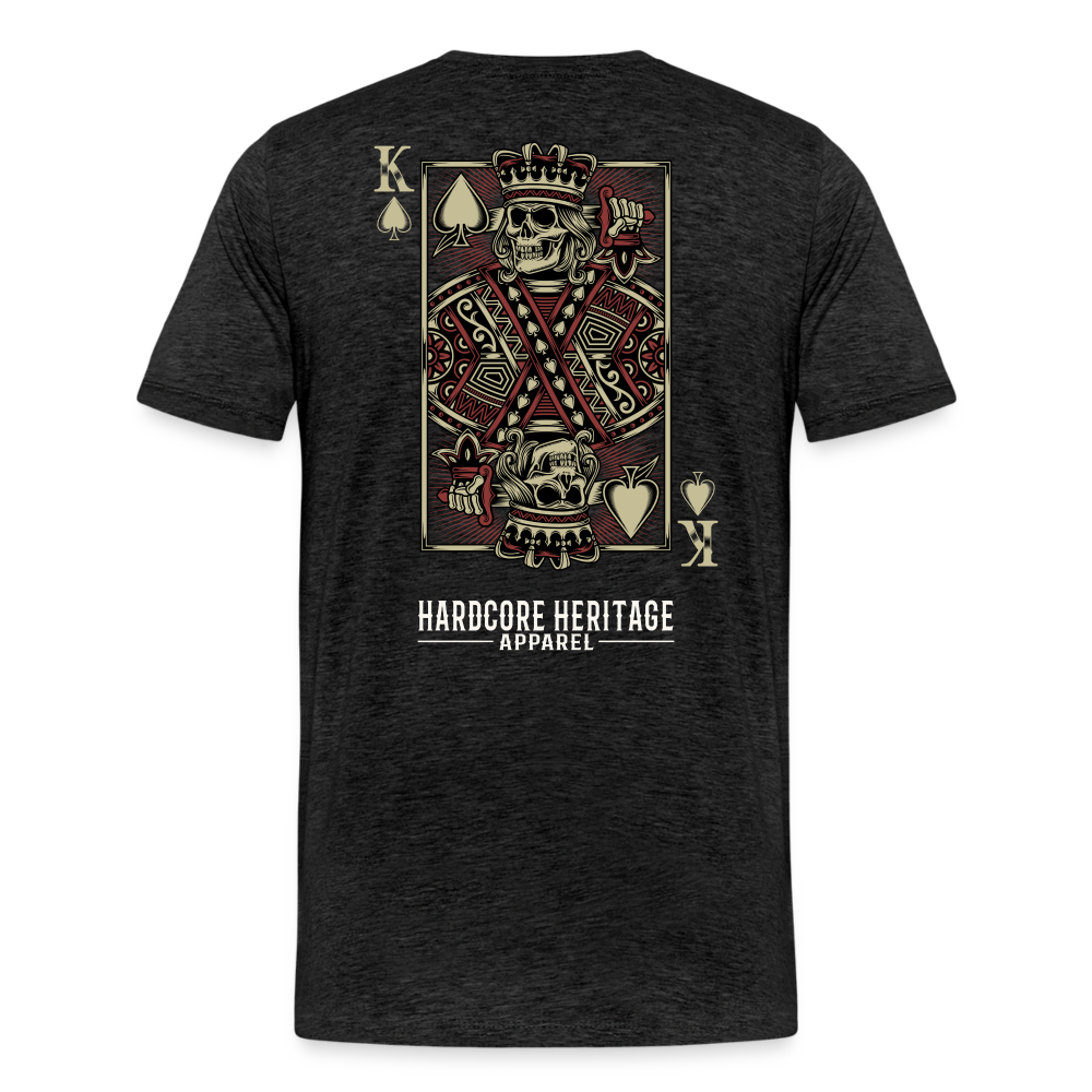 King of Hearts Tee - charcoal grey