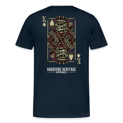 King of Hearts Tee - deep navy