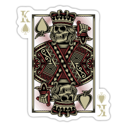 King of Hearts Sticker - white matte