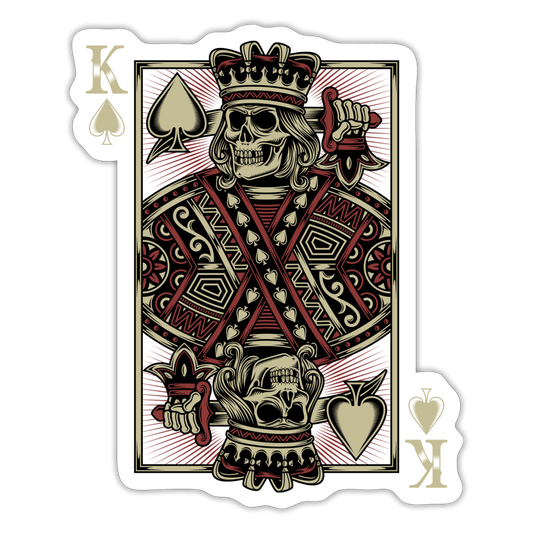 King of Hearts Sticker - white matte