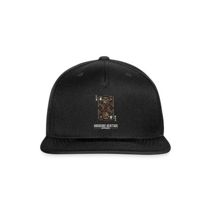 King of Hearts Snapback - black