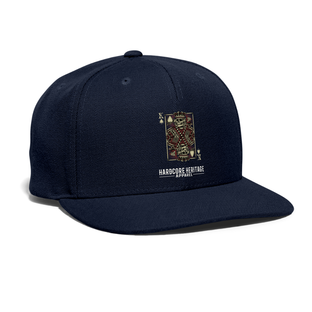 King of Hearts Snapback - navy