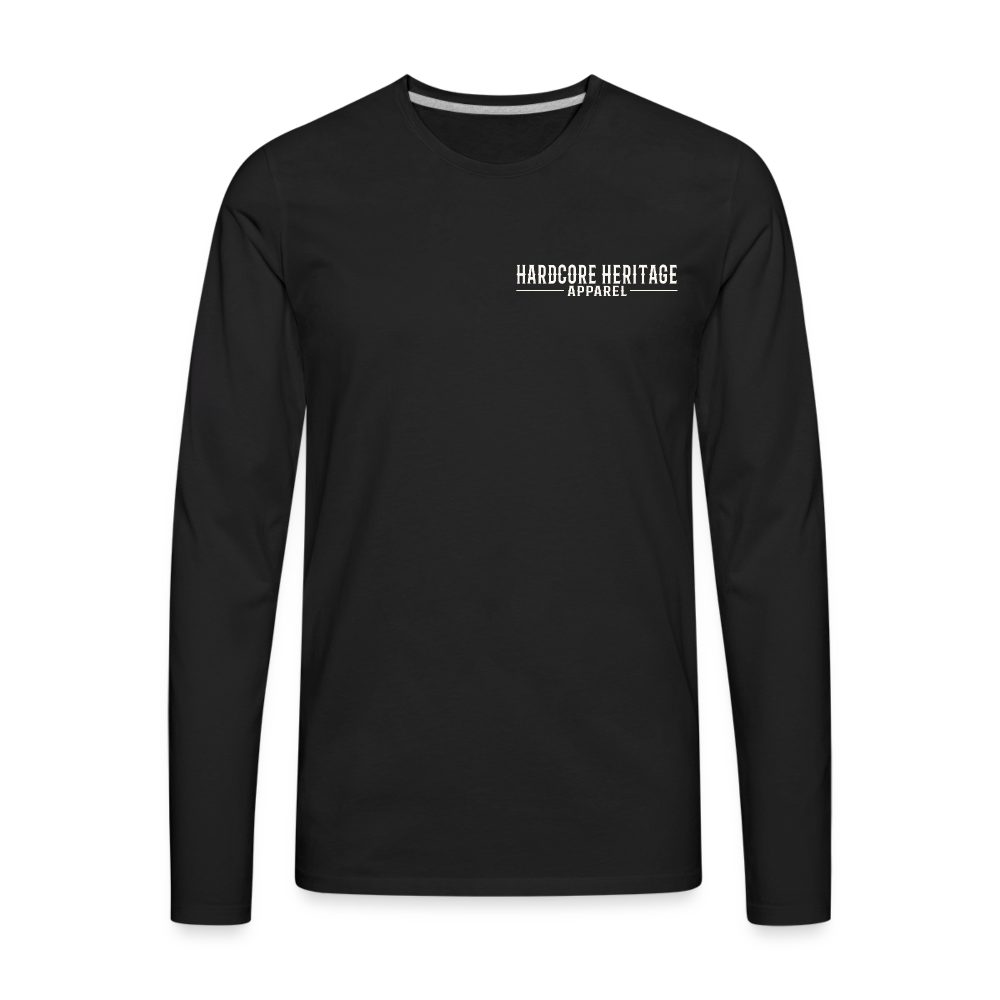 Trust is Earned Long Sleeve Tee - black