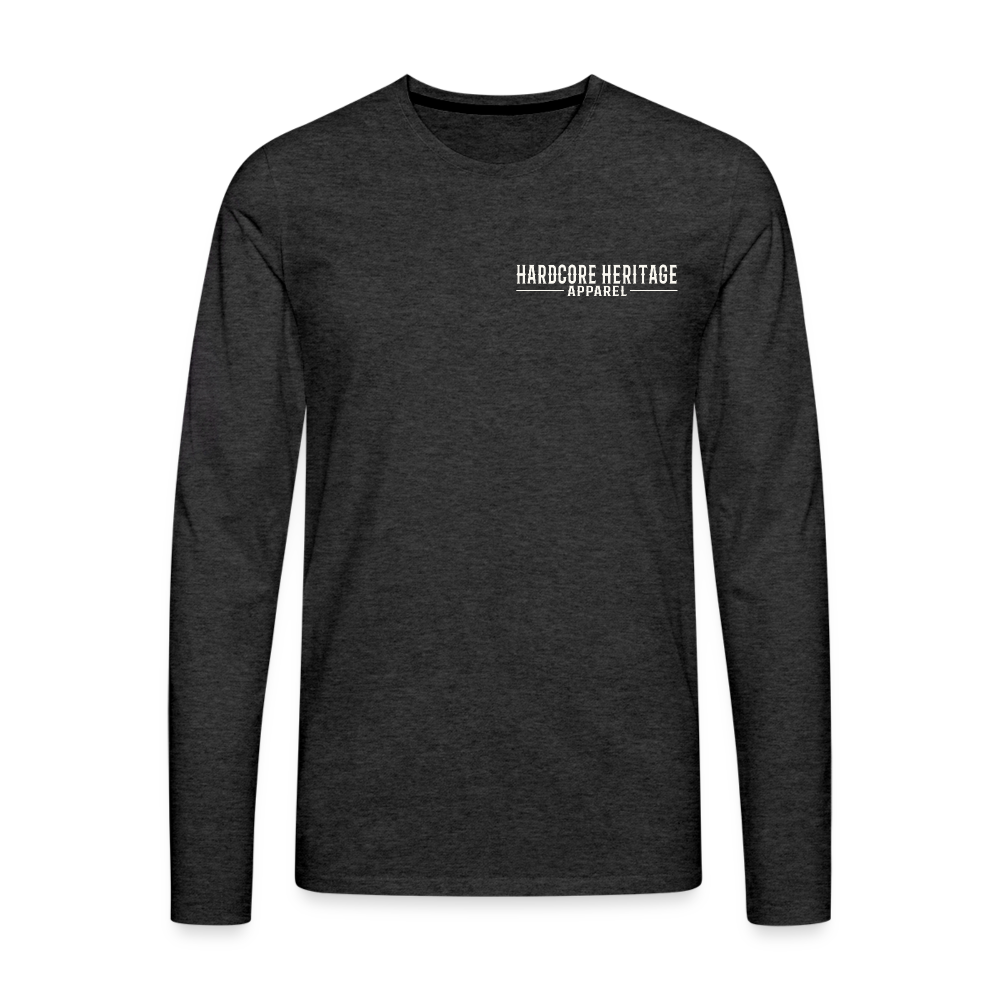 Trust is Earned Long Sleeve Tee - charcoal grey