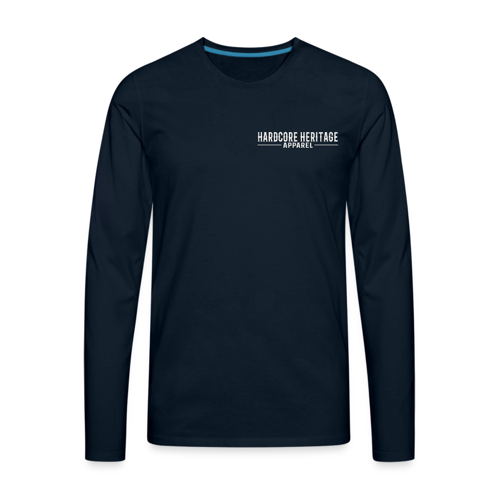 Trust is Earned Long Sleeve Tee - deep navy