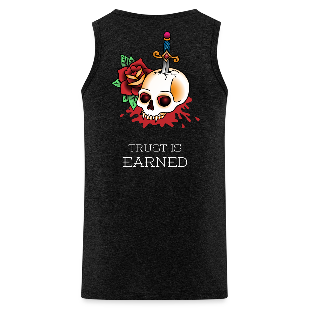 Trust is Earned Tank - charcoal grey