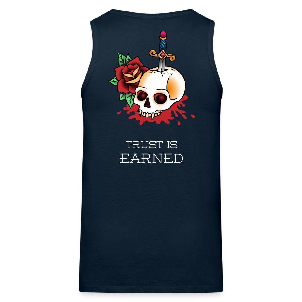 Trust is Earned Tank - deep navy