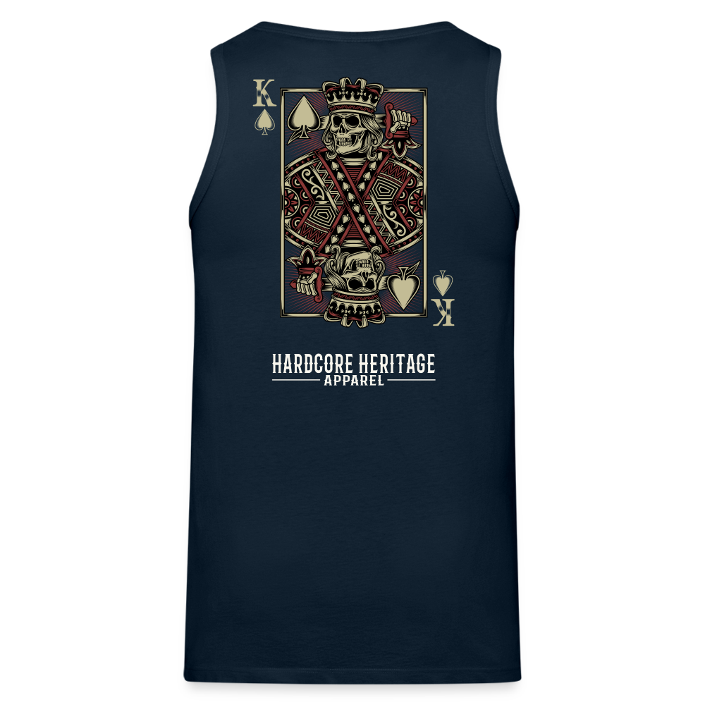 King of Hearts Tank - deep navy