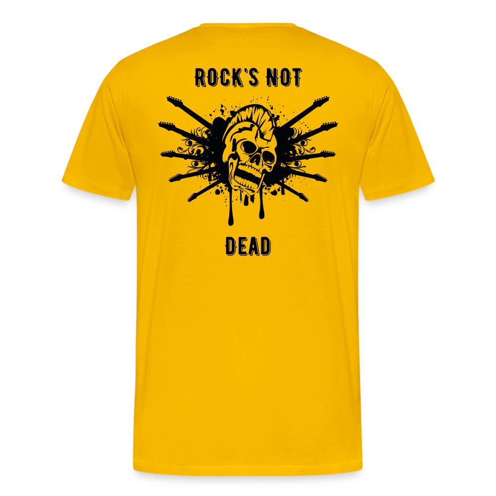 Rock's Not Dead Tee - sun yellow