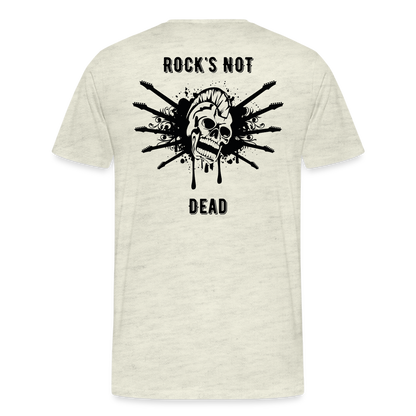 Rock's Not Dead Tee - heather oatmeal