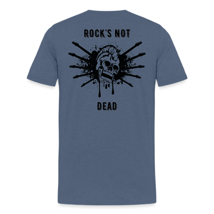 Rock's Not Dead Tee - heather blue