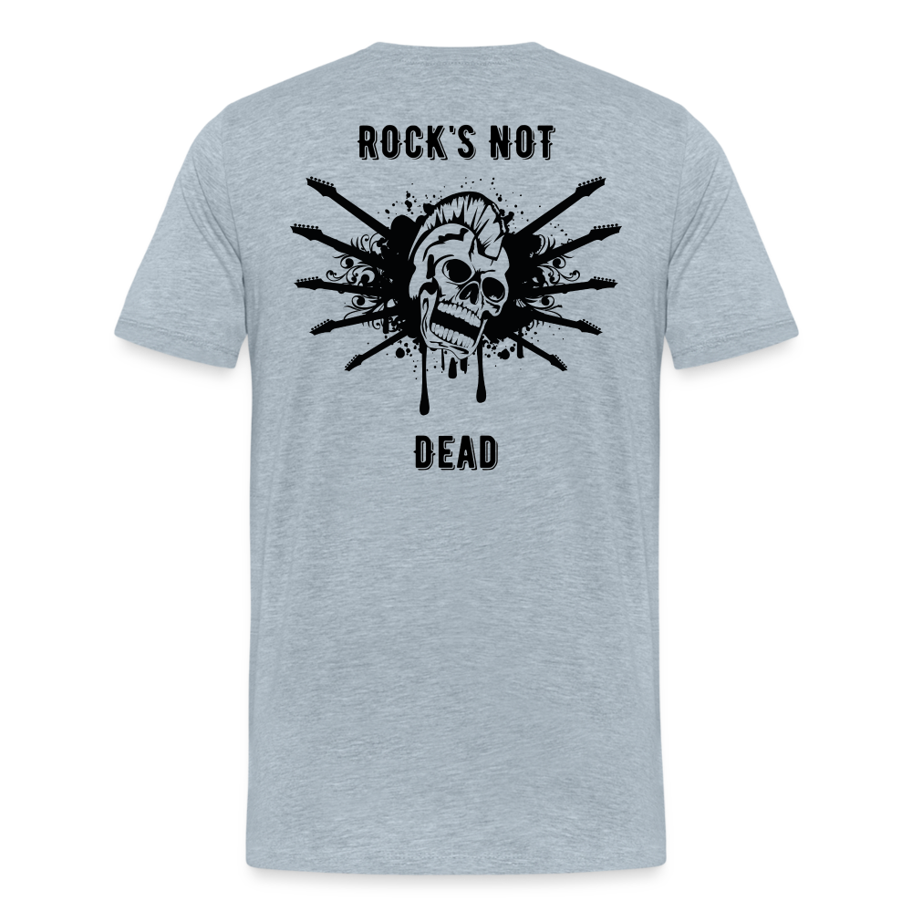 Rock's Not Dead Tee - heather ice blue