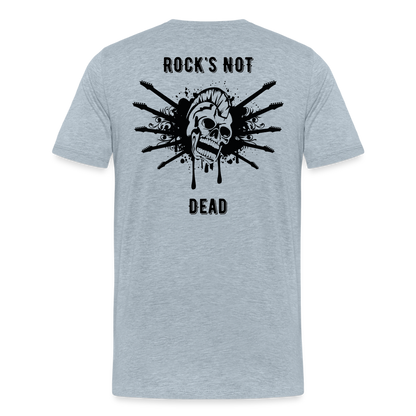 Rock's Not Dead Tee - heather ice blue