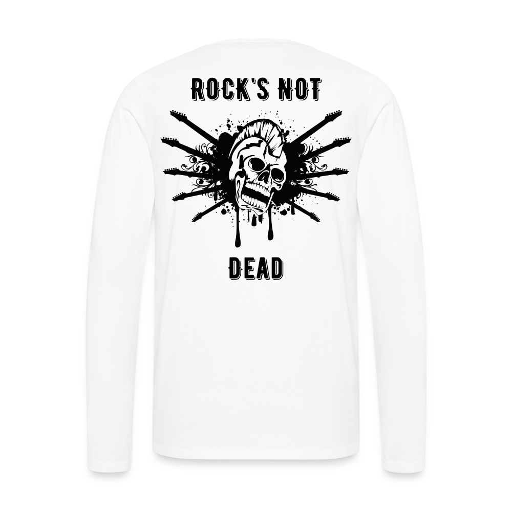 Rock's Not Dead Long Sleeve Tee - white