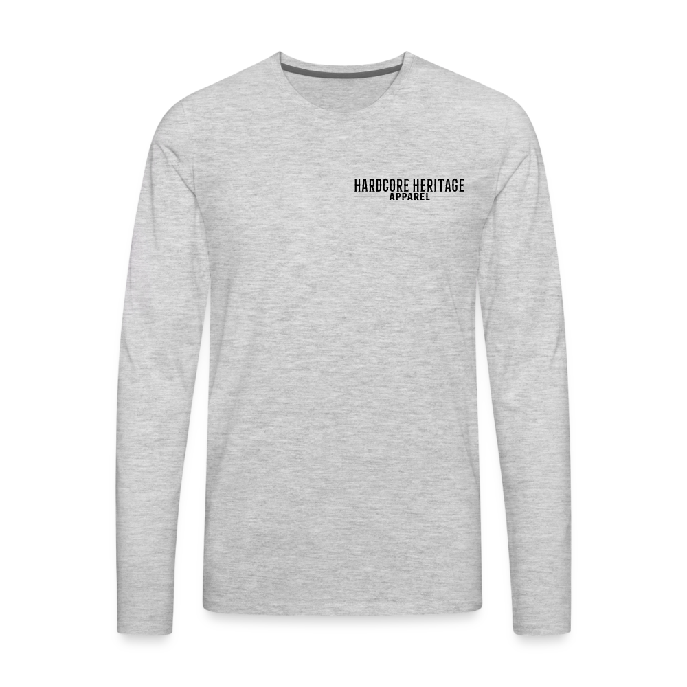 Rock's Not Dead Long Sleeve Tee - heather gray