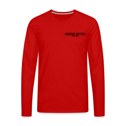 Rock's Not Dead Long Sleeve Tee - red