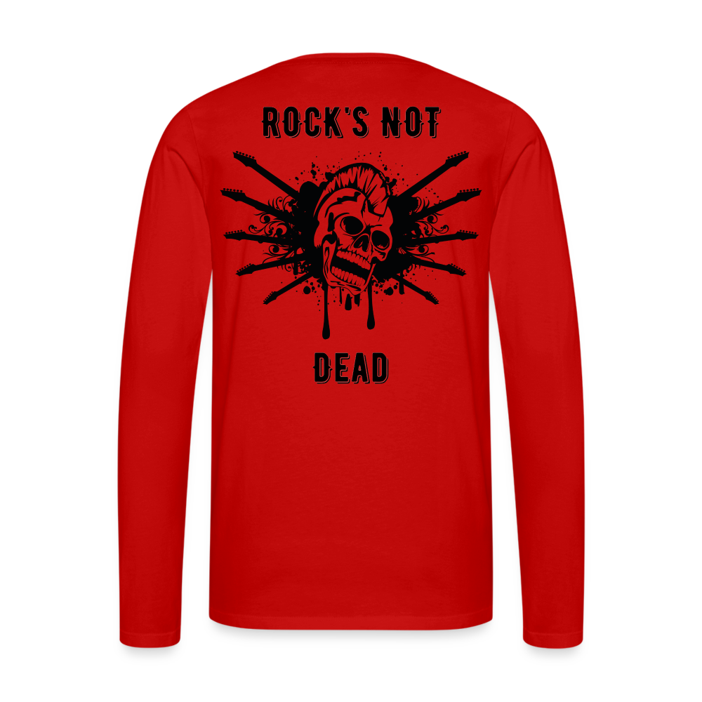 Rock's Not Dead Long Sleeve Tee - red