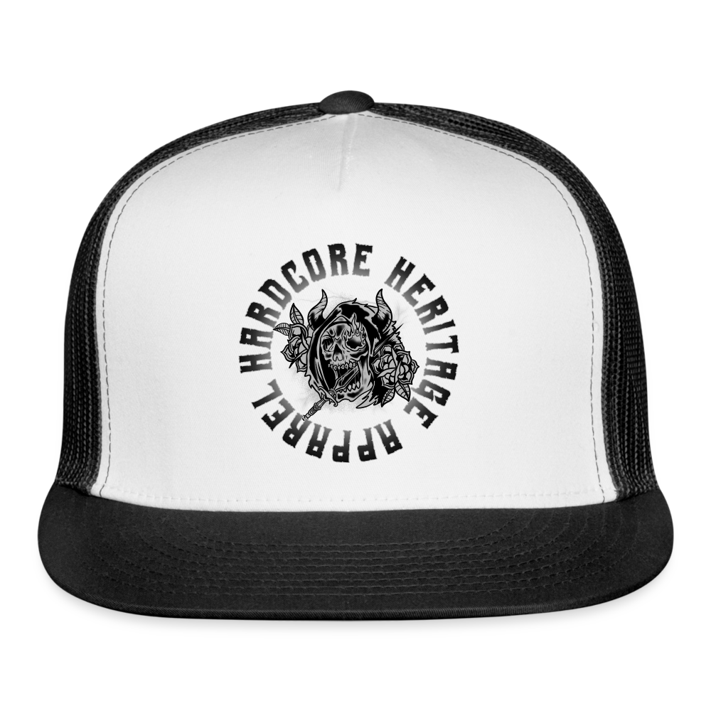 Ghoul Trucker Hat - white/black