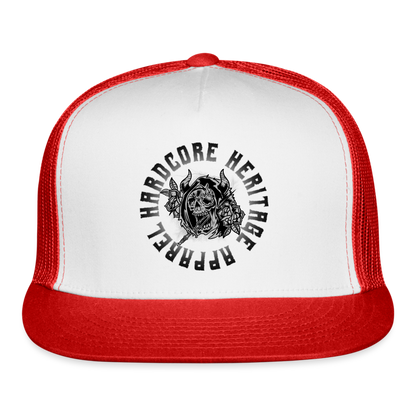 Ghoul Trucker Hat - white/red