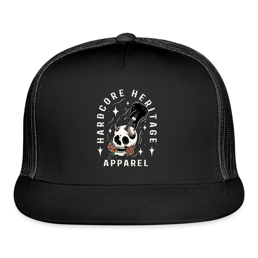 Hardcore Band Trucker Hat - black/black