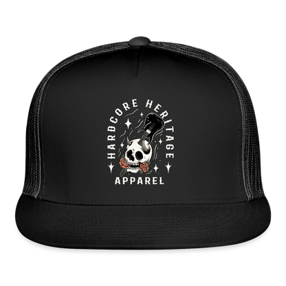 Hardcore Band Trucker Hat - black/black