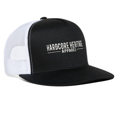 Traditional Logo Trucker Hat (Dark) - black/white