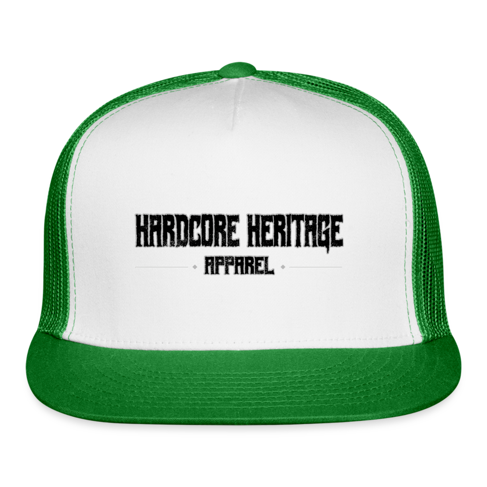 Ghoul Logo Trucker Hat - white/kelly green