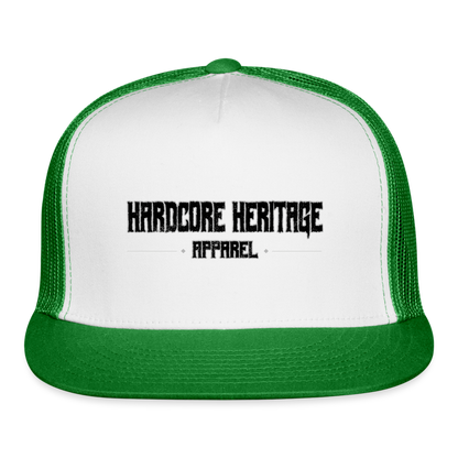 Ghoul Logo Trucker Hat - white/kelly green