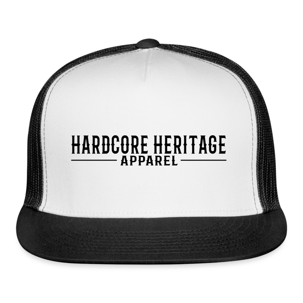 Traditional Logo Trucker Hat (Light) - white/black