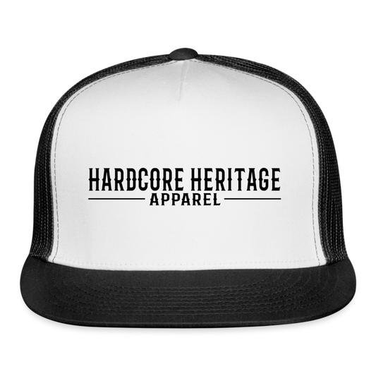 Traditional Logo Trucker Hat (Light) - white/black