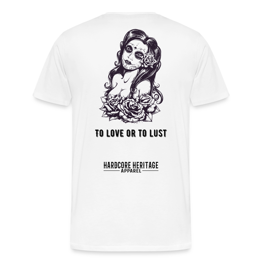 To Love or to Lust Tee - white