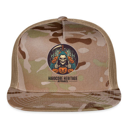 Jack-O-Reaper Trucker Hat - multicam\tan