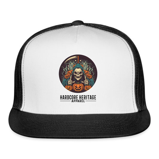 Jack-O-Reaper Trucker Hat - white/black