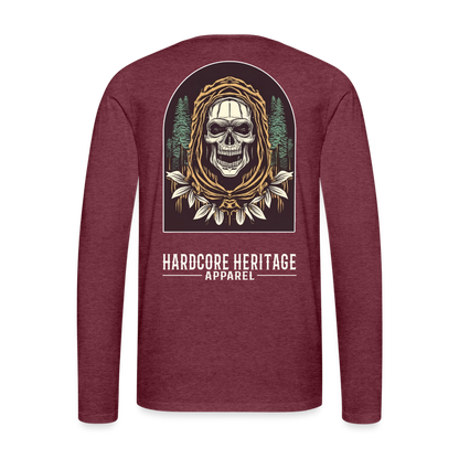 Warlock Long Sleeve Tee - heather burgundy