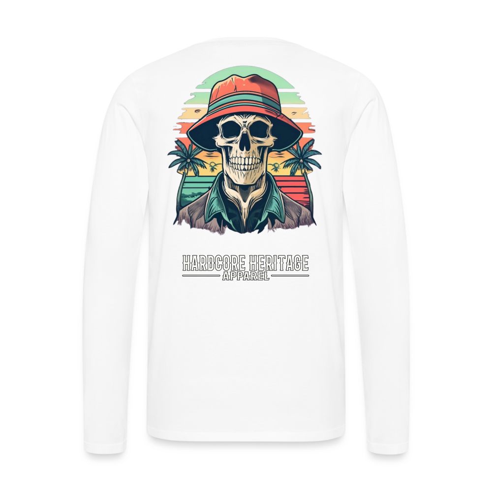 Another Day in Paradise Long Sleeve Tee - white