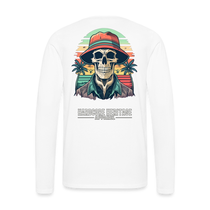 Another Day in Paradise Long Sleeve Tee - white