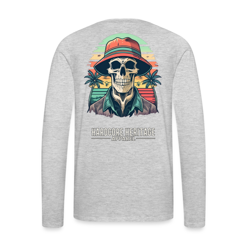 Another Day in Paradise Long Sleeve Tee - heather gray