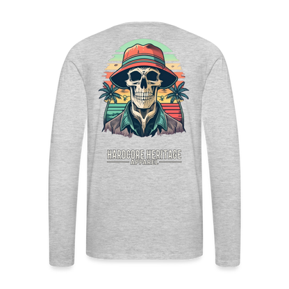 Another Day in Paradise Long Sleeve Tee - heather gray