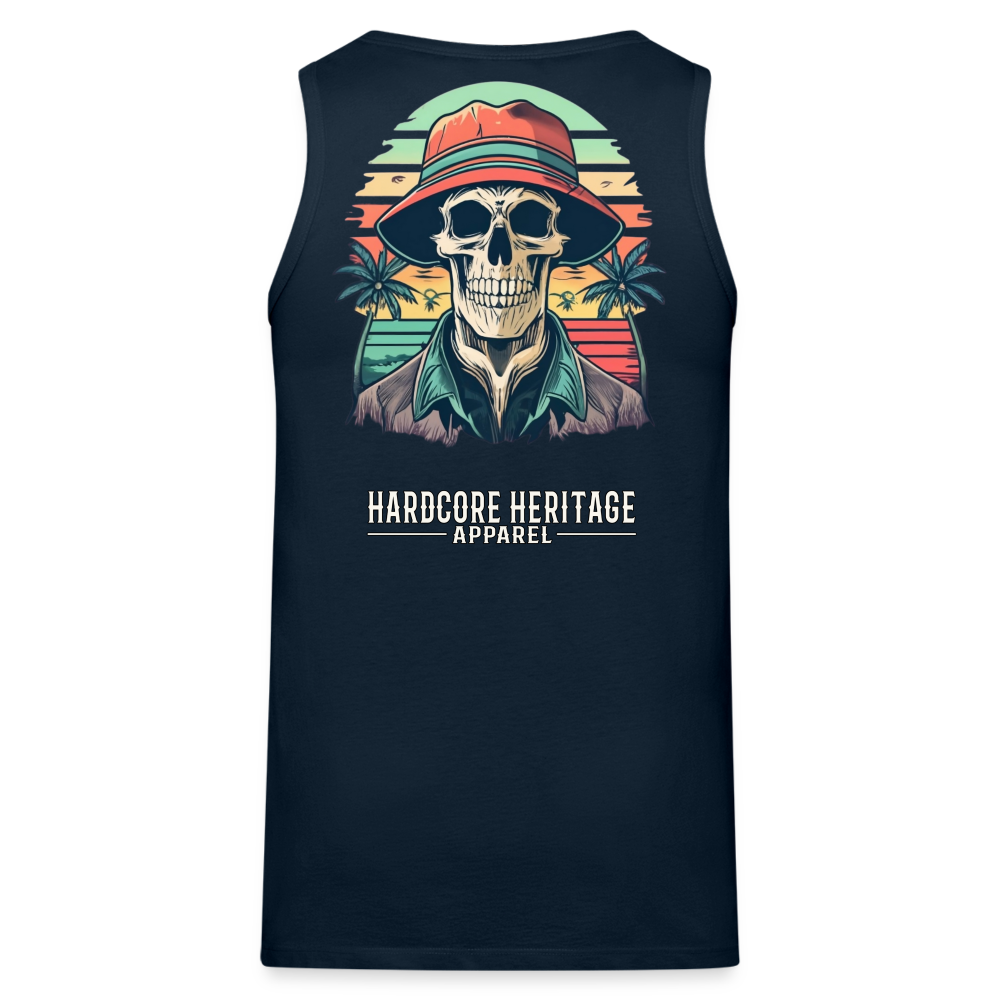 Another Day in Paradise Tank - deep navy