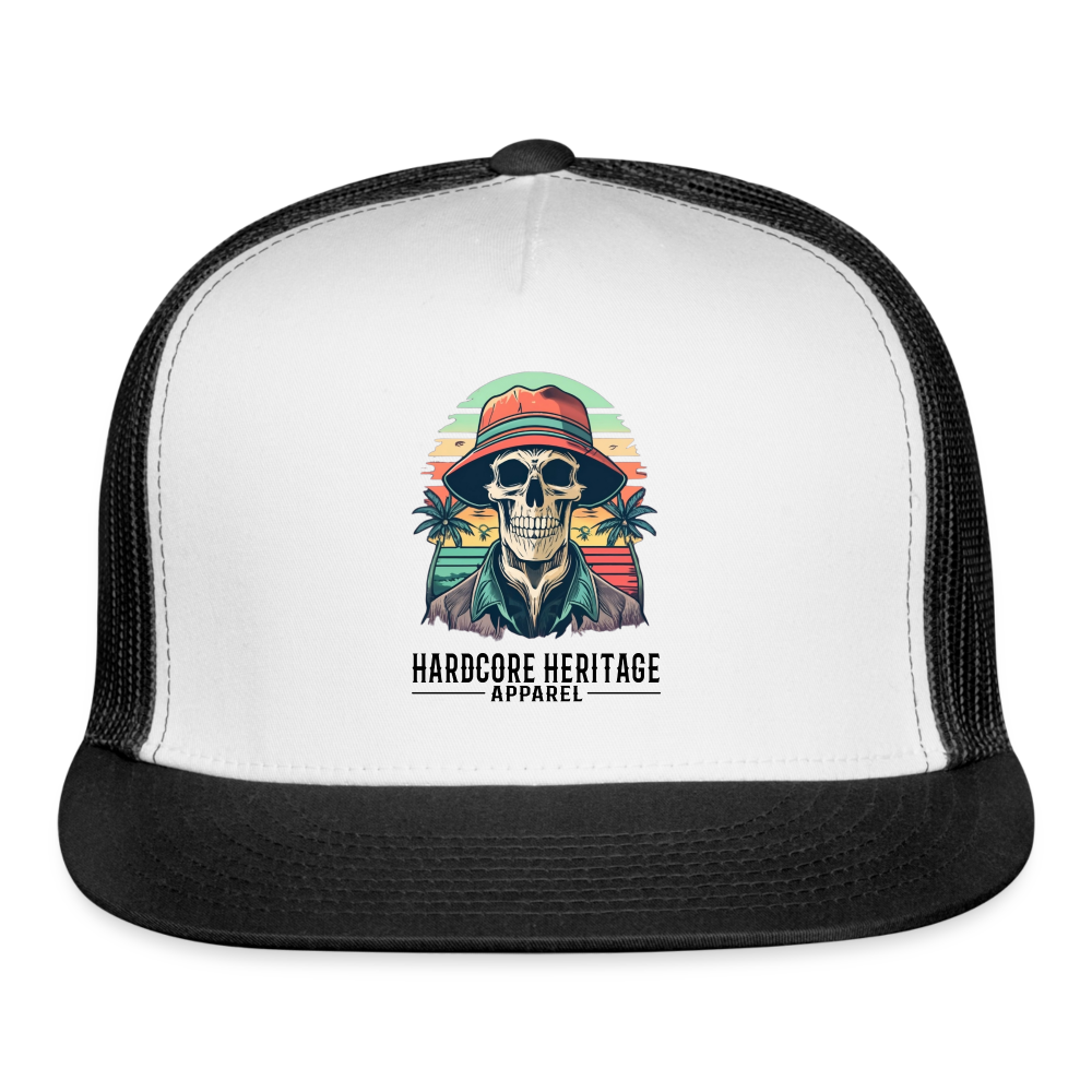 Another Day in Paradise Trucker Hat - white/black