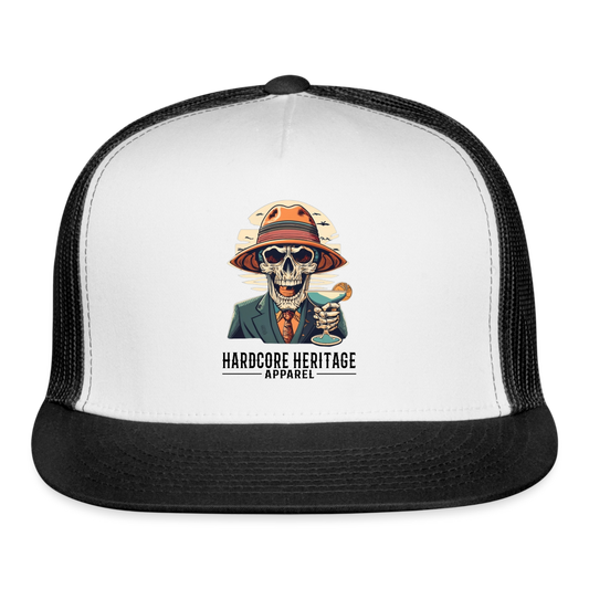 Happy Hour Trucker Hat - white/black