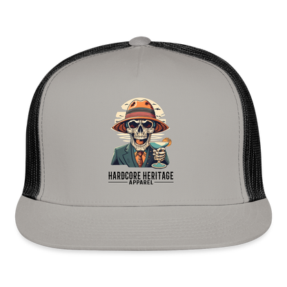 Happy Hour Trucker Hat - gray/black