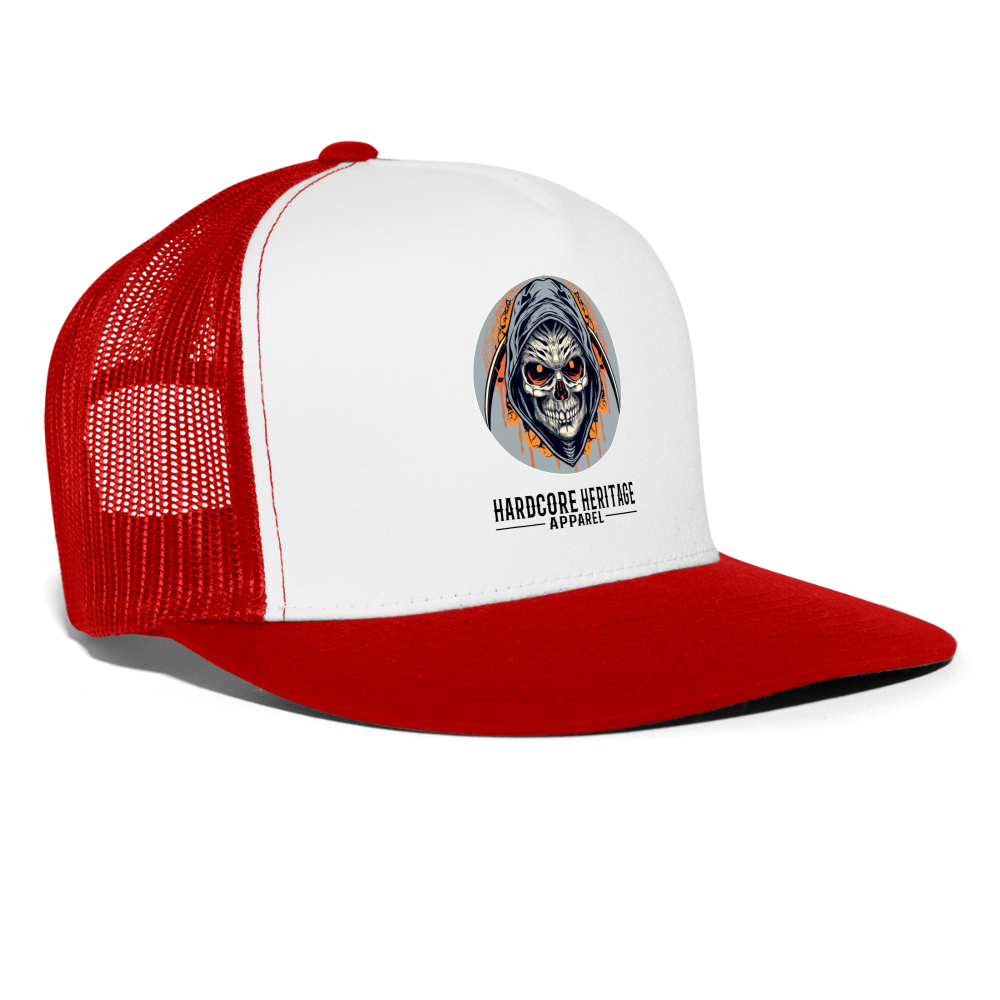 Soul Seeker Trucker Hat - white/red