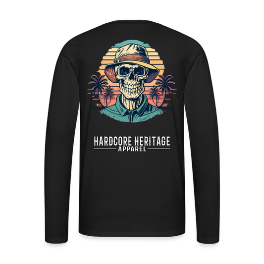 Island Retreat Long Sleeve Tee - black