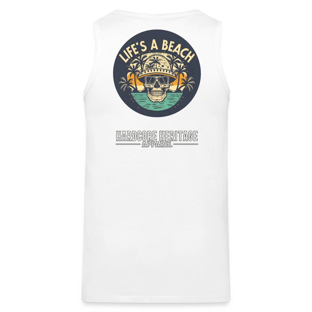 Life's a Beach Tank - white